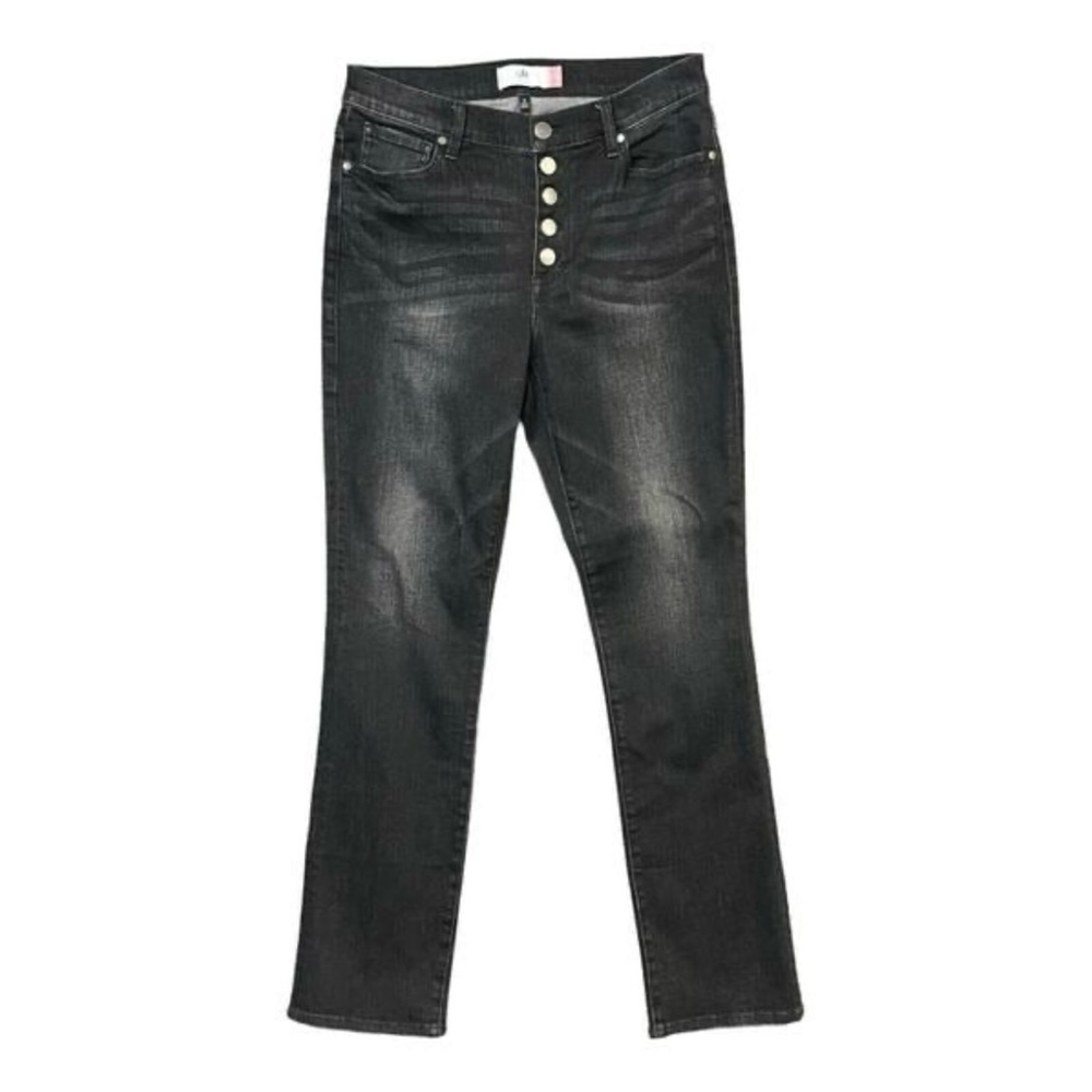 Cabi button fly jeans straight 8